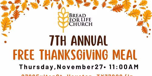 Free Thanksgiving Meal 