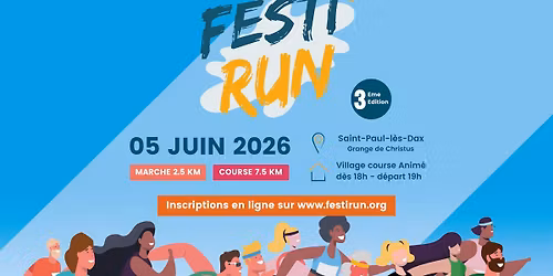  Festi'Run 2026 : Course et marche solidaire au lac de Christus \u00e0 Saint-Paul-l\u00e8s-Dax.