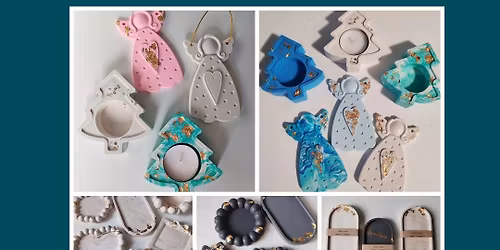 Kar\u00e1csonyi aj\u00e1nd\u00e9k k\u00e9sz\u00edt\u00e9s Jesmonite \u00e1sv\u00e1nygyant\u00e1b\u00f3l