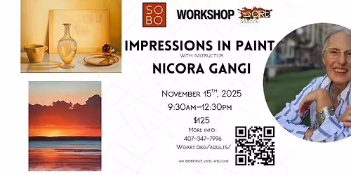 Impressions in Paint with instructor Nicora Gangi