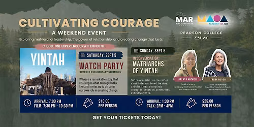 Cultivating Courage: A weekend inspired by Yintah