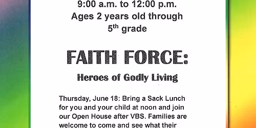 Faith Force: Heroes of Godly Living - Vacation Bible School