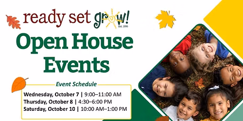 Fall Open House Events