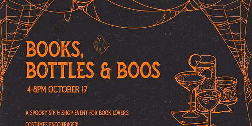 Books, Bottles & Boos: A spooky season sip and shop event 