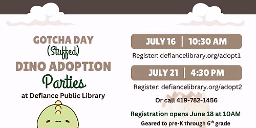 Gotcha Day Dino Adoption Party