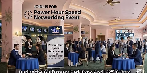 Biz To Biz Power Hour Speed Networking At The Gulfstream Park Business Expo