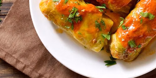 Polish Golabki (Cabbage Rolls) & Onion Bread
