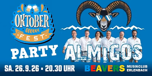 ALMIGOS | OKTOBERFEST-PARTY | BEAVERS Musikclub | Erlenbach am Main