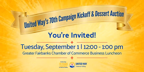 United Way's 70th Campaign Kickoff & Dessert Auction