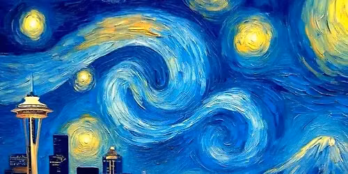 "Van Gogh Seattle" In Person Paint Night Event Saturday 12 Noon at Tapster South Lake Union