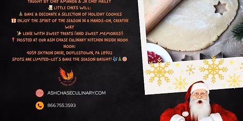 Holiday Cookies, Kids Baking Class - Ages 6-9