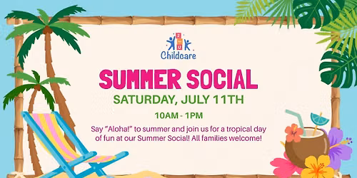Aloha Summer Social at 2 for U Childcare - Des Moines