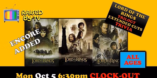 Lord of the Rings Trilogy Trivia @ The Clock-Out Lounge