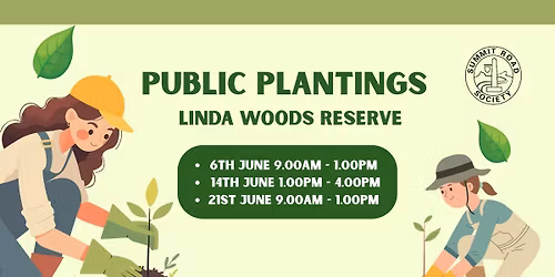 Linda Woods Reserve - Public Planting Days