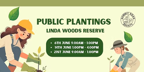 Linda Woods Reserve - Public Planting Days