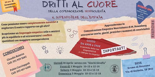 DRITTI AL CUORE della Comunicazione Nonviolenta - IL SUPERPOTERE dell'EMPATIA