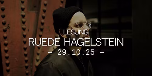 RUEDE HAGELSTEIN | Lesung |Erfurter Herbst Lese| Kalif Storch