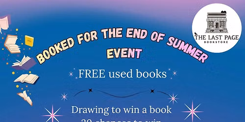 Booked for the End of Summer Event \u2728\ufe0f\ud83d\udcda\u2728\ufe0f