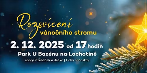 Rozsv\u00edcen\u00ed v\u00e1no\u010dn\u00edho stromu na Lochot\u00edn\u011b