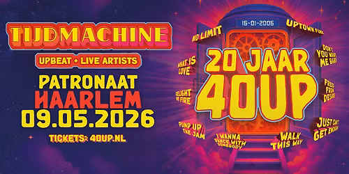 40UP Tijdmachine Tour - Patronaat Haarlem