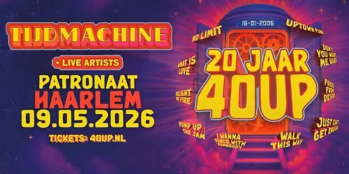 40UP Tijdmachine Tour - Patronaat Haarlem