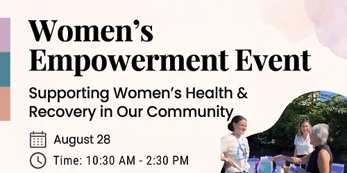 \ud83d\udeba Women\u2019s Empowerment Event \ud83d\ude47\u200d\u2640\ufe0f at FRE Recovery Community Center