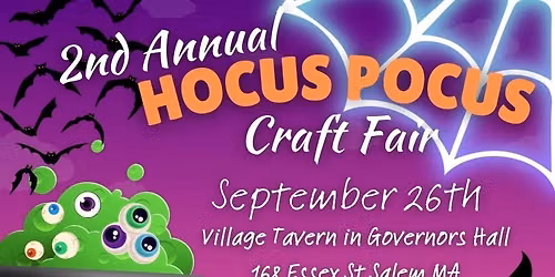 Hocus Pocus Craft Fair Salem 2026