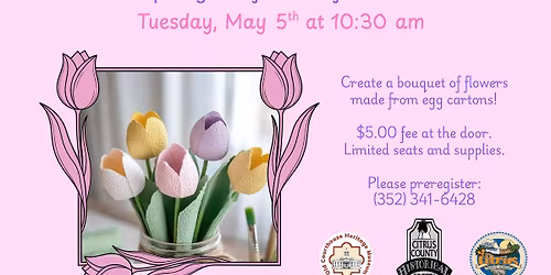 Adult Crafts: Egg Carton Tulips