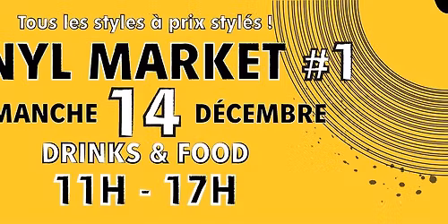 \ud83c\udfb6 VINYL MARKET #1 - DIMANCHE 14 D\u00c9CEMBRE \ud83c\udfb6
