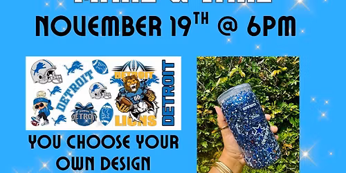 Lions Snowglobe Tumbler Make & Take