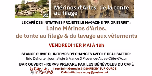 Projection - Laine M\u00e9rinos d'Arles - F\u00eate Ca b\u00eale \u00e0 la Forge 