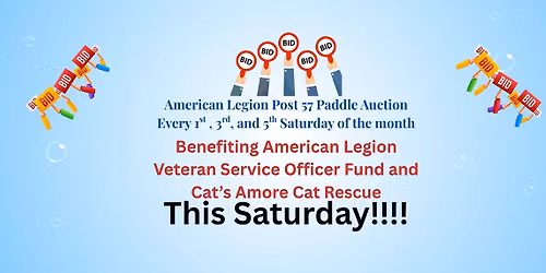 AMERICAN LEGION POST 57 PADDLE AUCTION