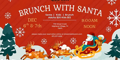 Brunch With Santa At Shoal Creek Tavern