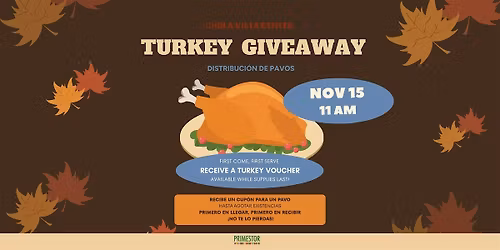 Turkey Giveaway -  Entrega de Pavos