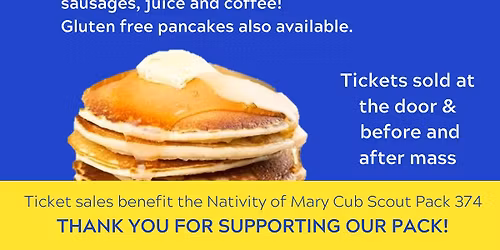 Nativity of Mary Cub Scout Pancake Breakfast