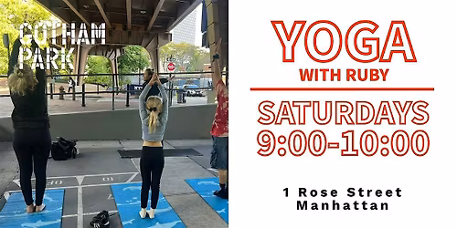 Yoga with Ruby at Gotham Park