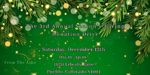 The 3rd Annual Season's-Giving Donation Drive