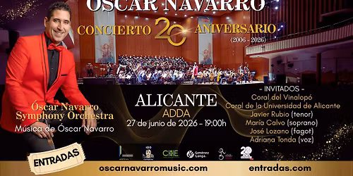 CONCIERTO ** ANIVERSARIO - OSCAR NAVARRO