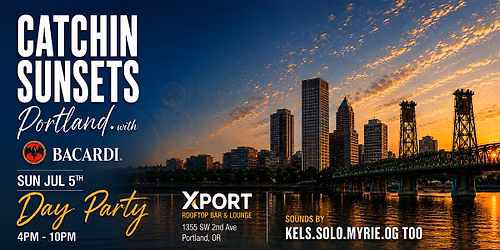 Catchin Sunsets Portland day party with Bacardi