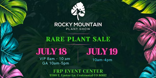 Rocky Mountain Rare Plant Show & Sale 2026