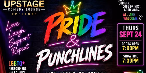 Pride & Punchlines: LGBTQ+ Comedy Night at Upstage Comedy Lounge