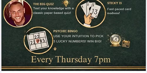 The Big Games Night - Quiz - Sticky 13 - Psychic Bingo
