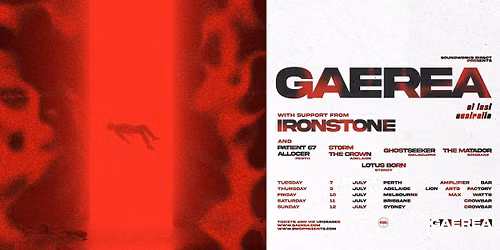 GAEREA + Ironstone + Ghostseeker | Melbourne | Max Watts