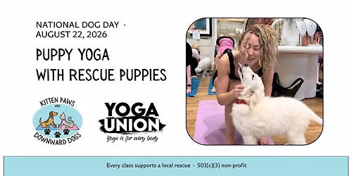 Puppy Yoga at Yoga Union