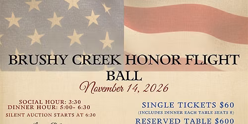 Brushy Creek Honor Flight Ball