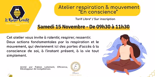 Atelier respiration & mouvement \u201cEn conscience\u201d