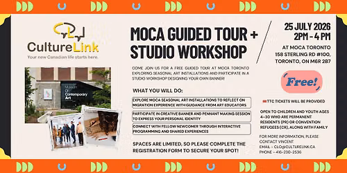 FREE MOCA Guided Tour + Studio Workshop