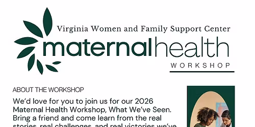 FREE Maternal Health Workshop with FREE Breakfast & Lunch
