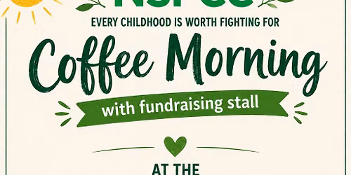 NSPCC Coffee Morning at the Coach House, Rhyddings Park.