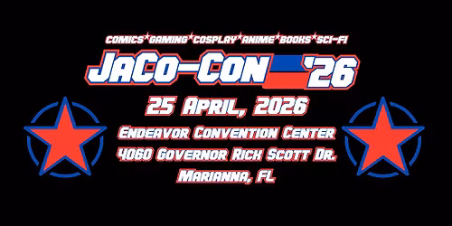 Jaco-Con '26 brought to you by A New Chapter: Books & More